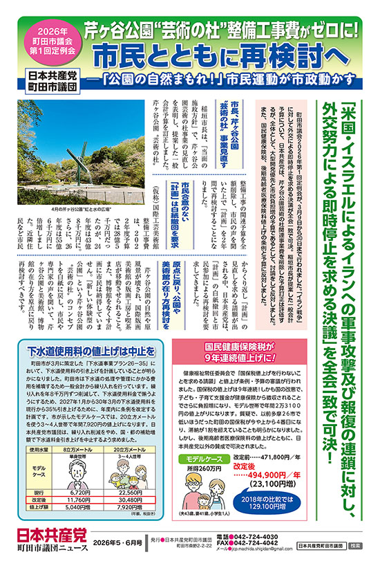 市議団ニュース2026年5-6月号オモテ面のpdfを表示